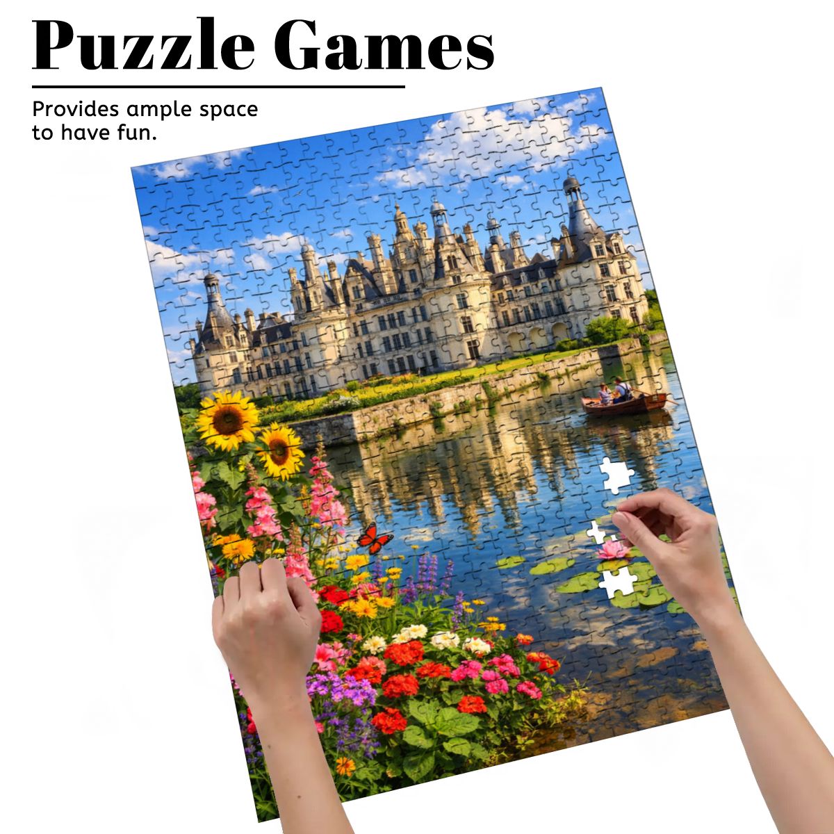 Wooden Jigsaw Puzzles 500 pcs Château de Chambord France
