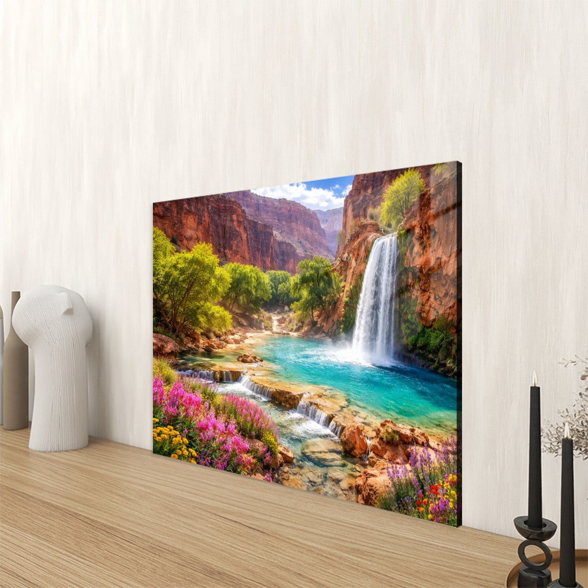 Rectangular Acrylic Wall Art Prints with Hook Havasu Falls Arizona