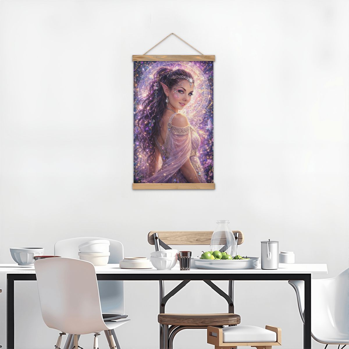 Linen Canvas Wall Art Ethereal Fairy