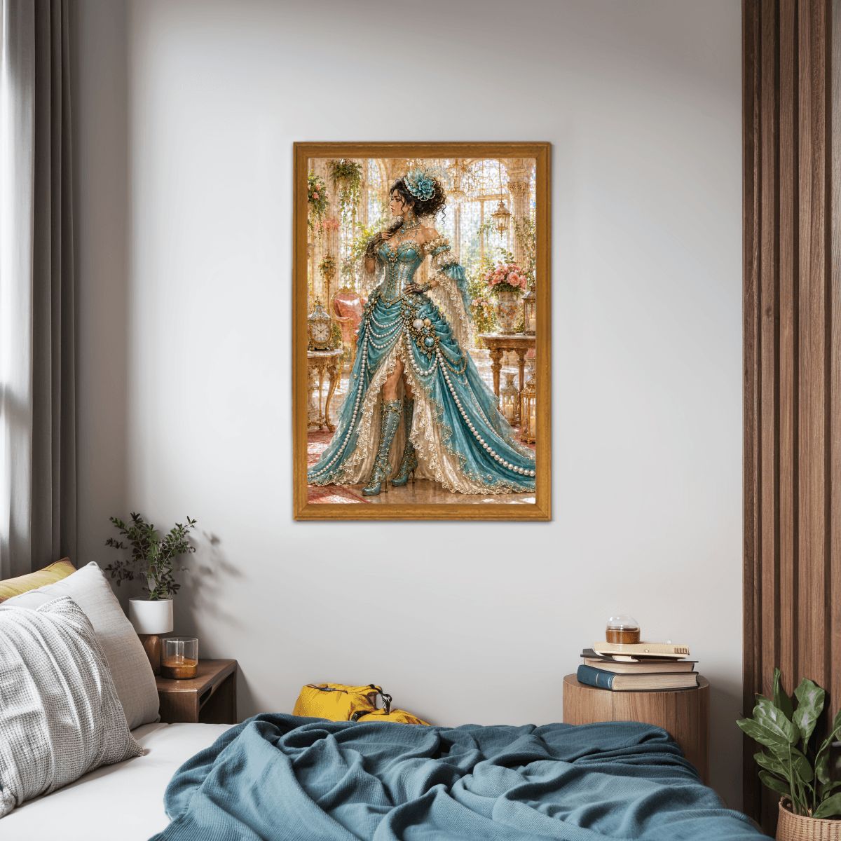Wooden Jigsaw Puzzles 1000 pcs Steampunk Victorian Woman Aqua