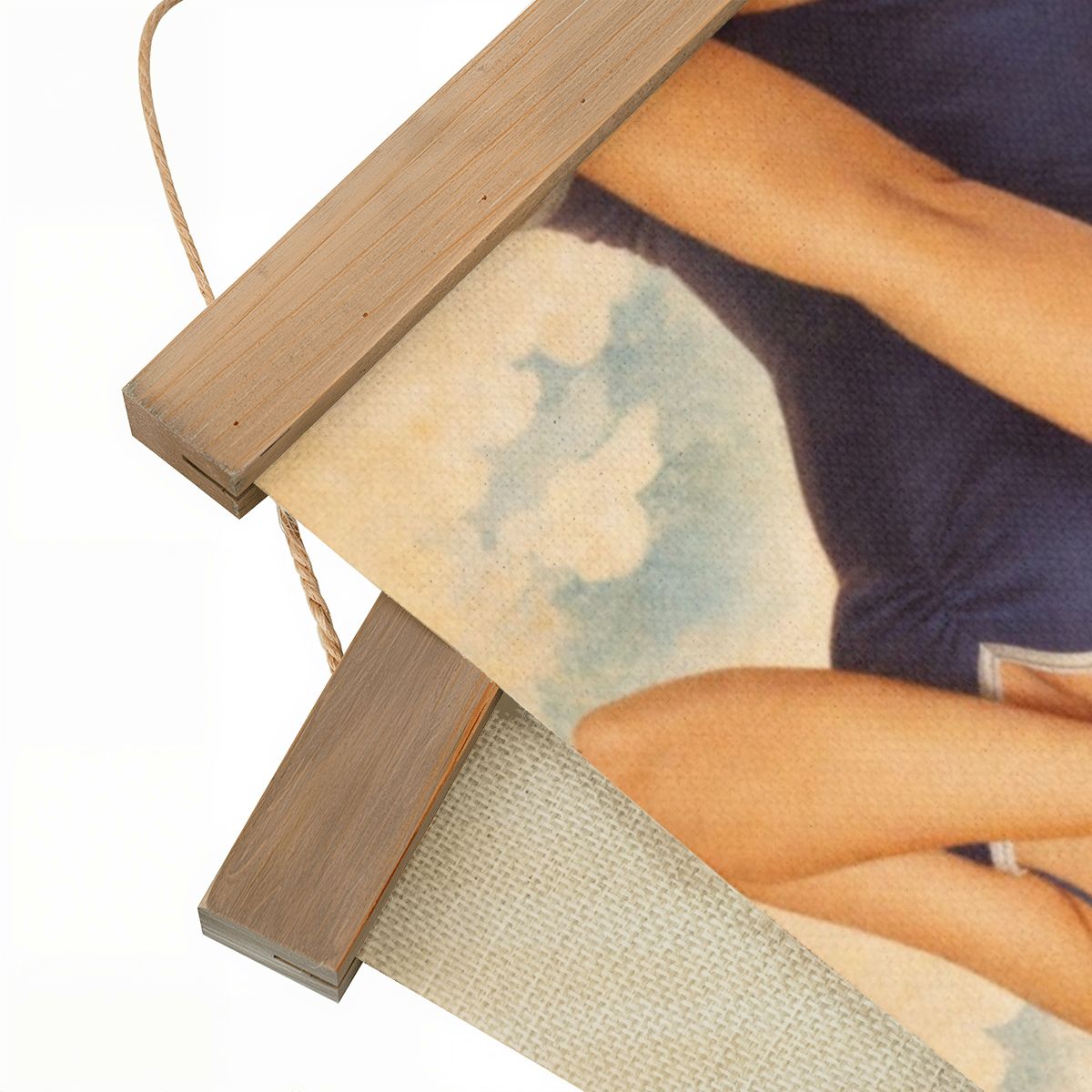 Linen Canvas Wall Art WWII 1940's Pinup Girl