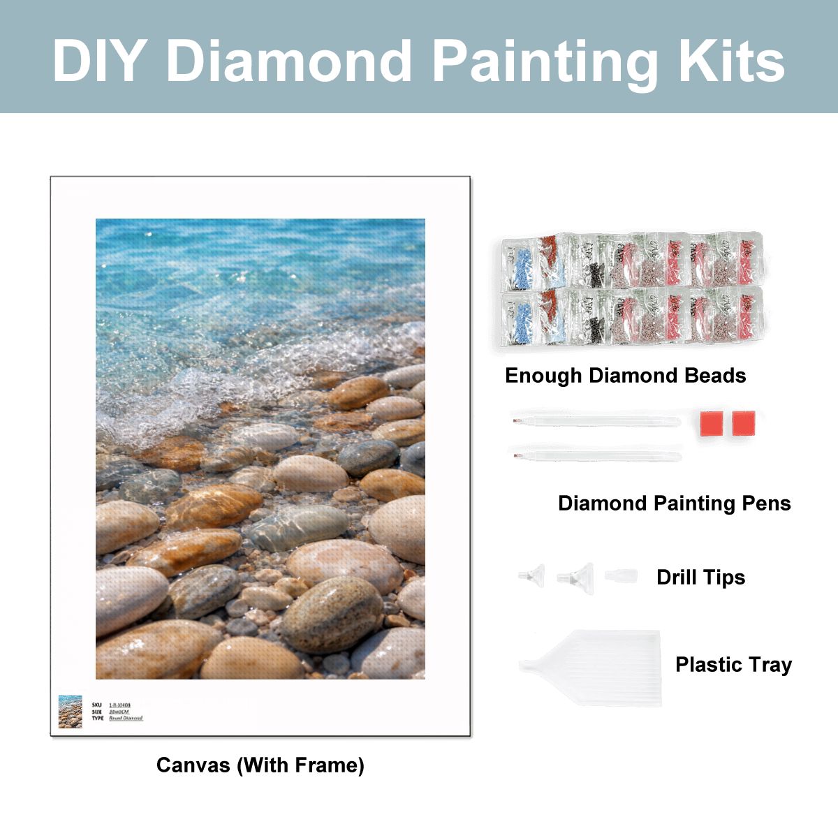 DIY Diamond Painting no Frame Caribbean
