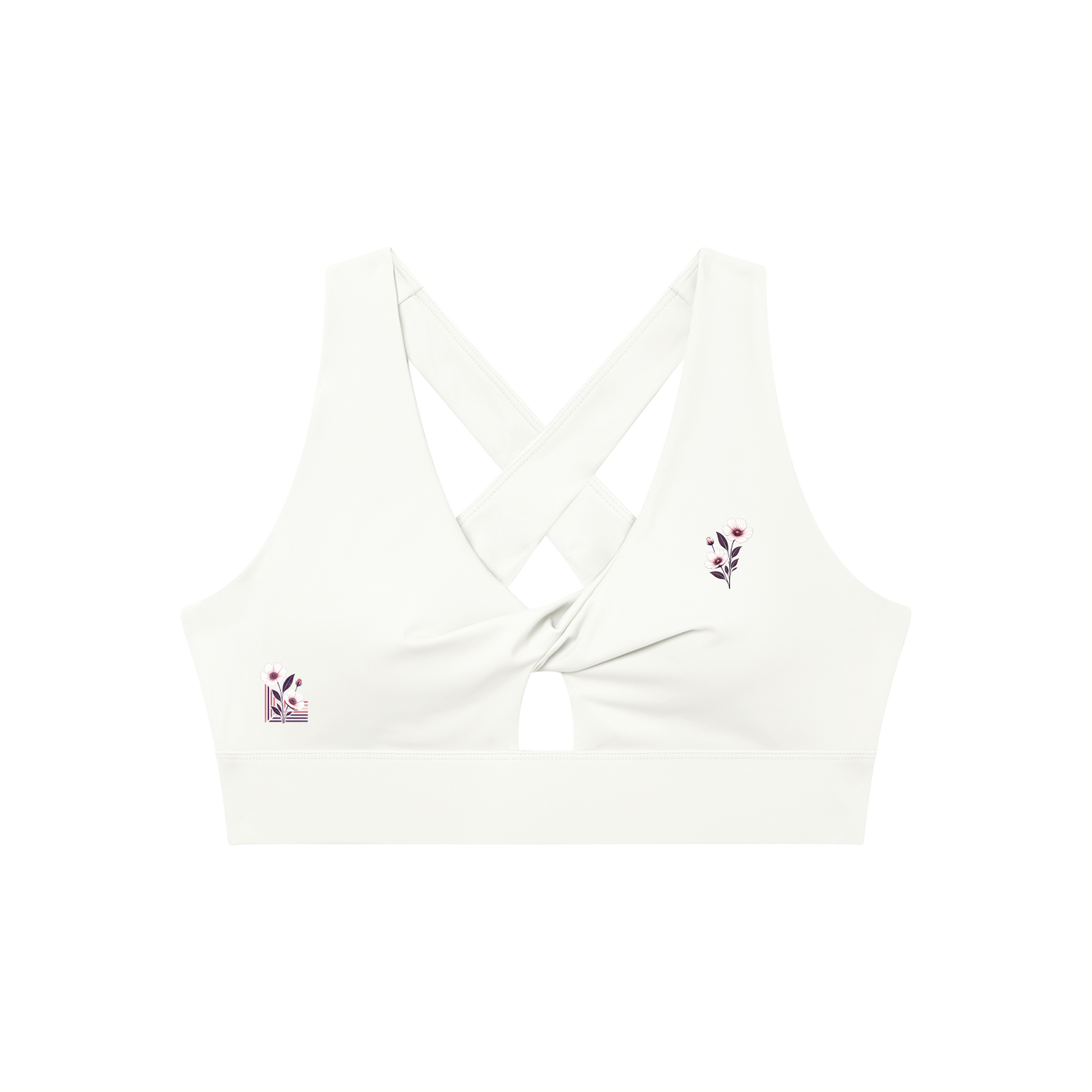 Multi Option Women's Pleated Halter Sports Bra