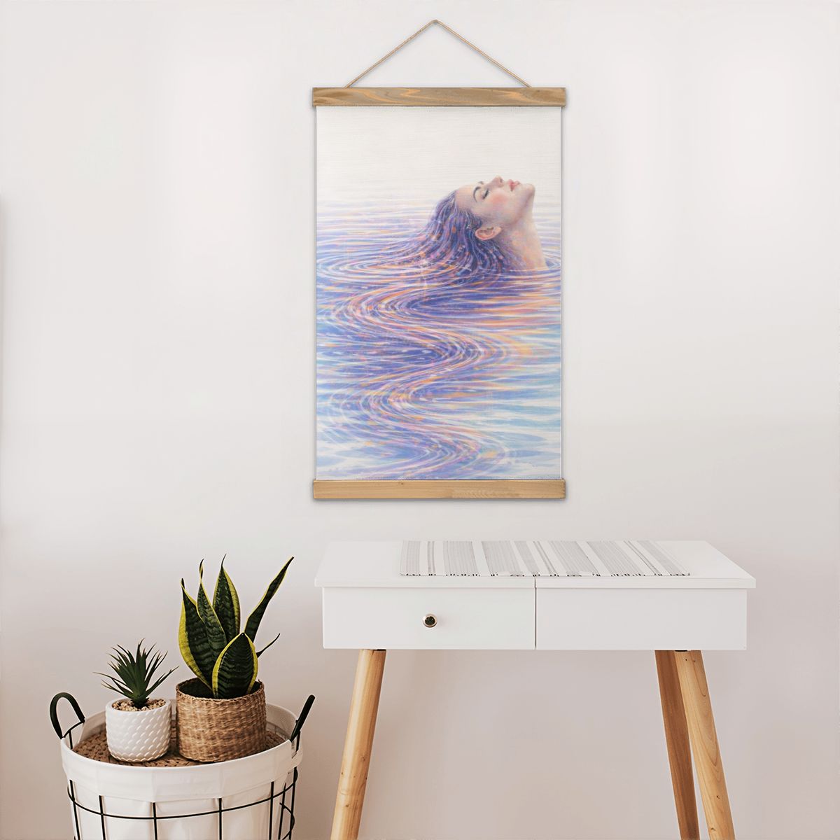 Linen Canvas Wall Art Ripples
