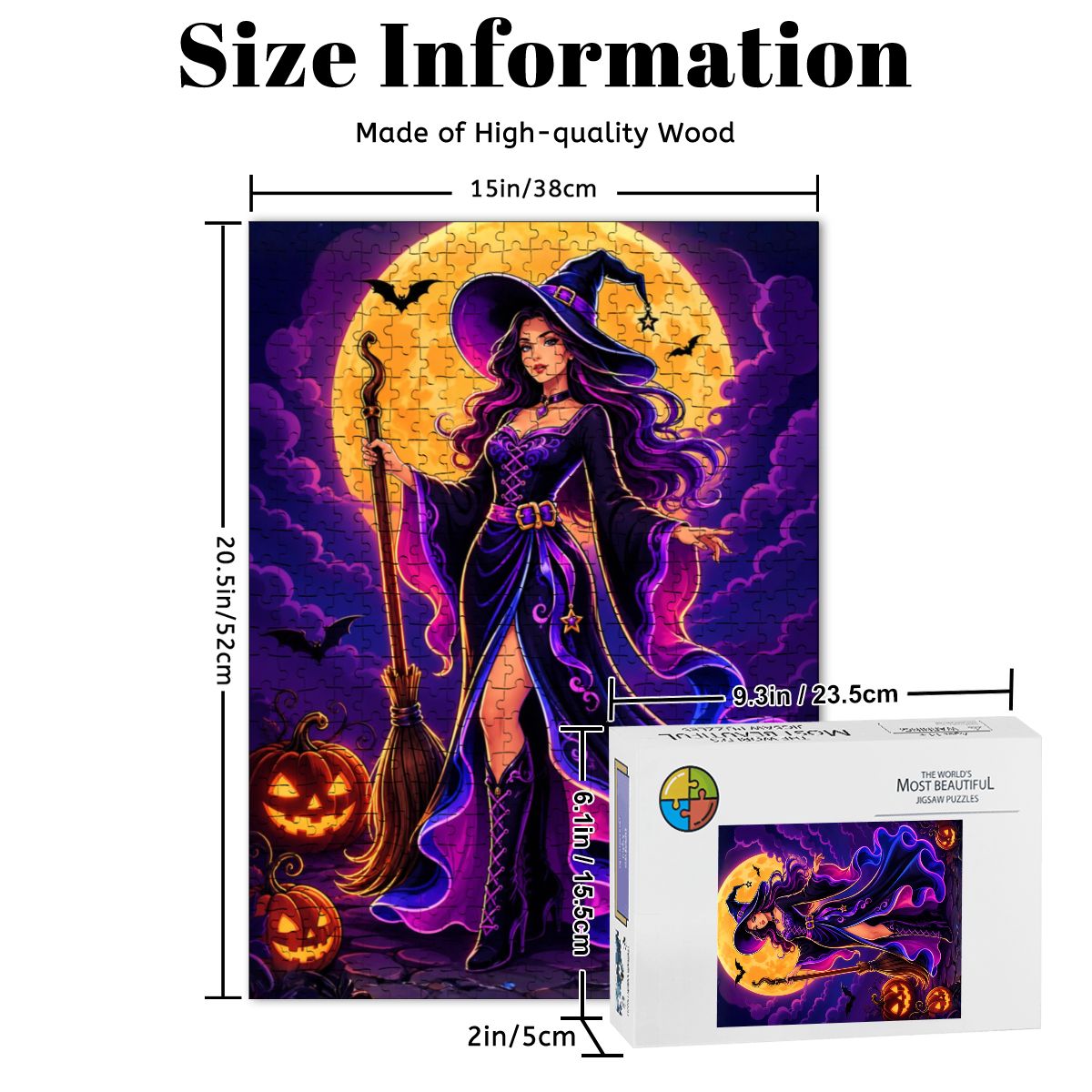 Wooden Jigsaw Puzzles 500 pcs Witch of the Night