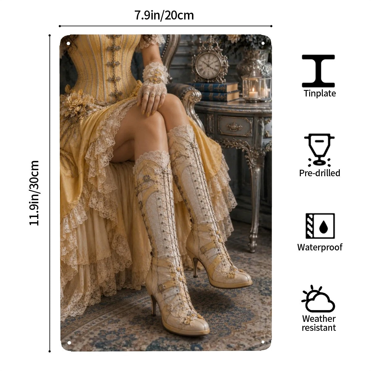 Tin Sign (Made in USA) Steampunk Boots