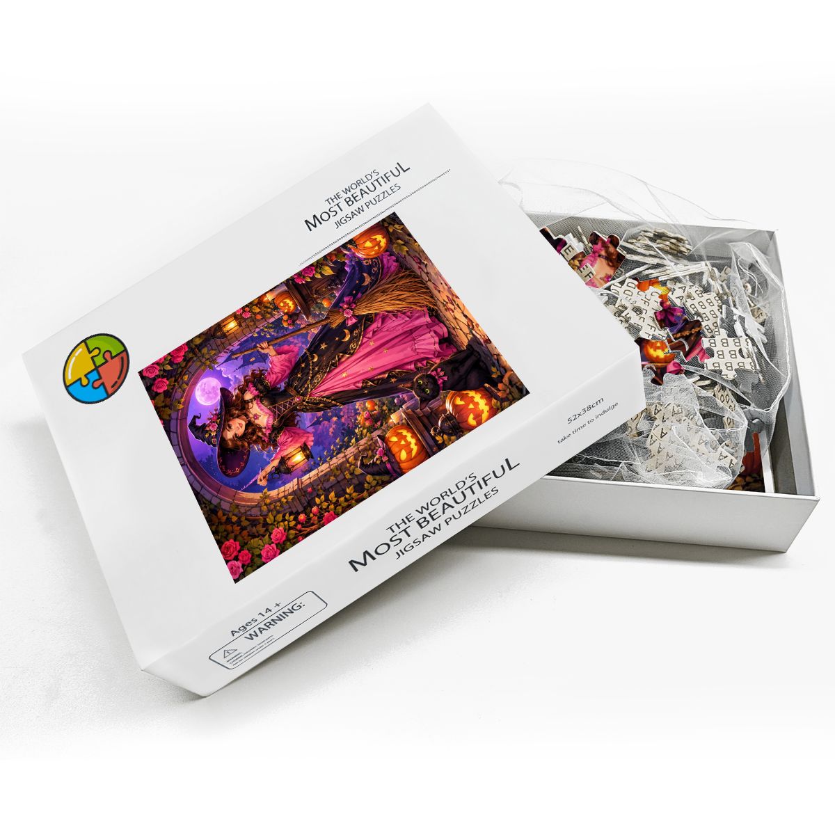 Wooden Jigsaw Puzzles 500 pcs Halloween Witch