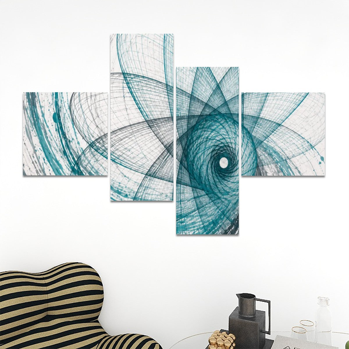 4 Panels Canvas Prints Wall Art Out of Control