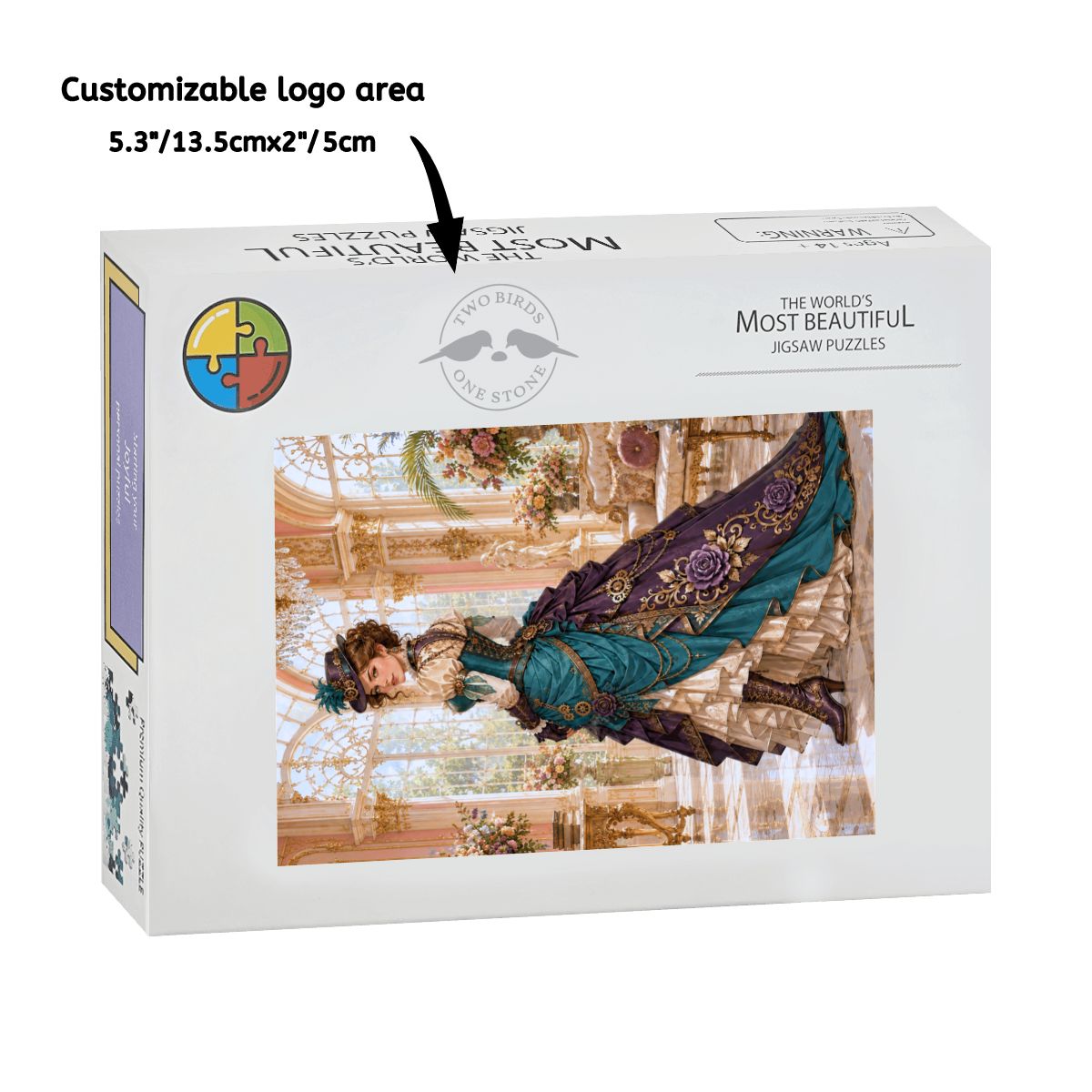 Wooden Jigsaw Puzzles 1000 pcs Steampunk Victorian Woman Teal and Purple