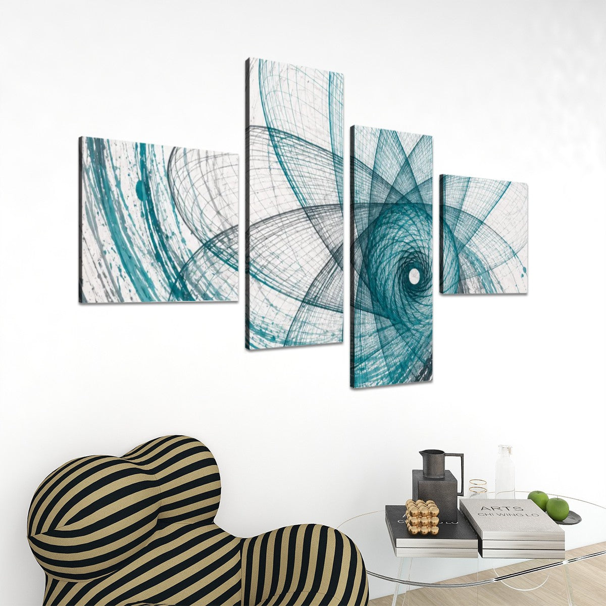 4 Panels Canvas Prints Wall Art Out of Control