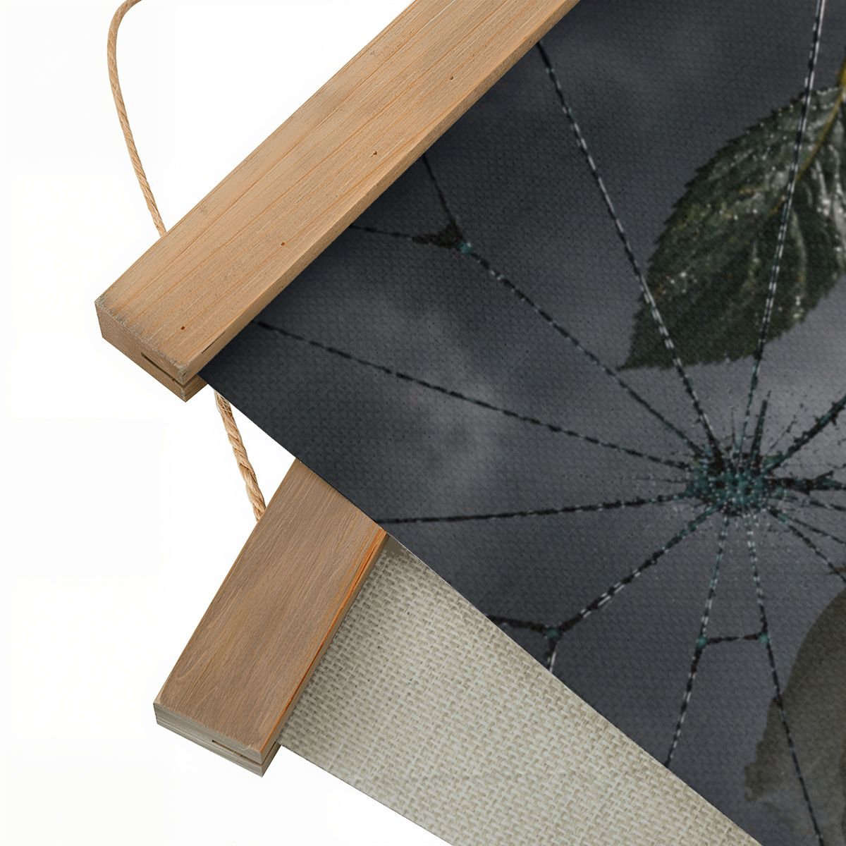 Linen Canvas Wall Art Broken Glass and Rose