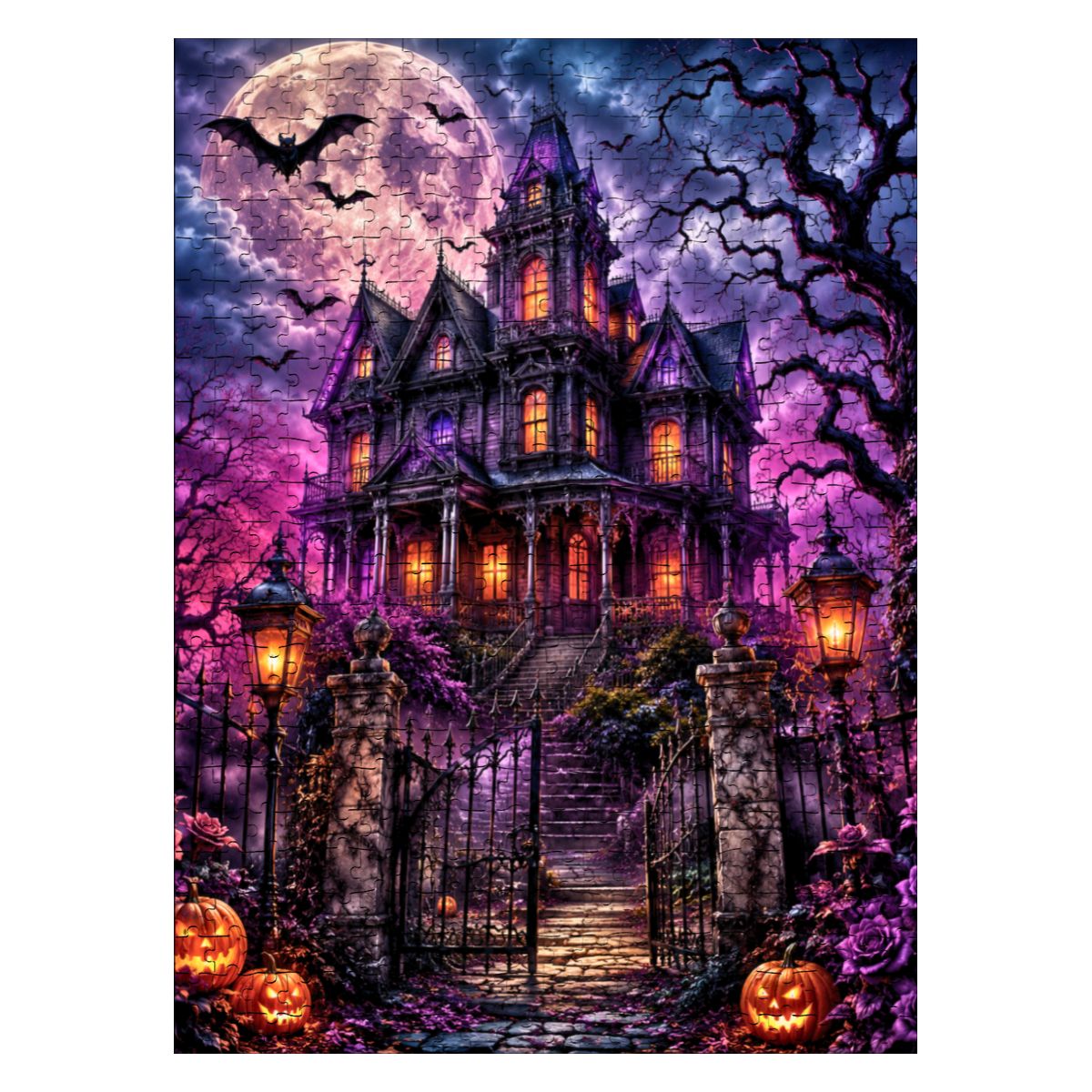 Wooden Jigsaw Puzzles 500 pcs Haunted House