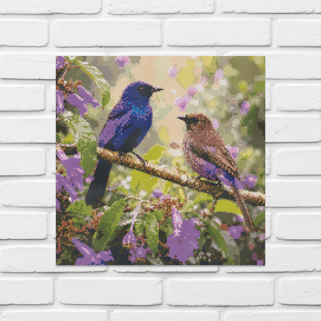 Diamond Painting Kit 20"x20" Purple Grenadier (Round)