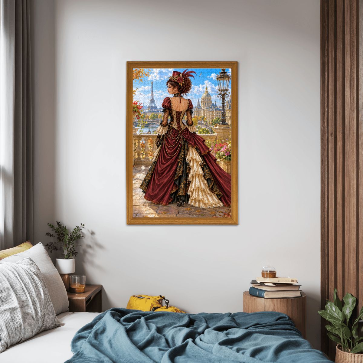 Wooden Jigsaw Puzzles 1000 pcs Steampunk Victorian Woman Maroon and Brown
