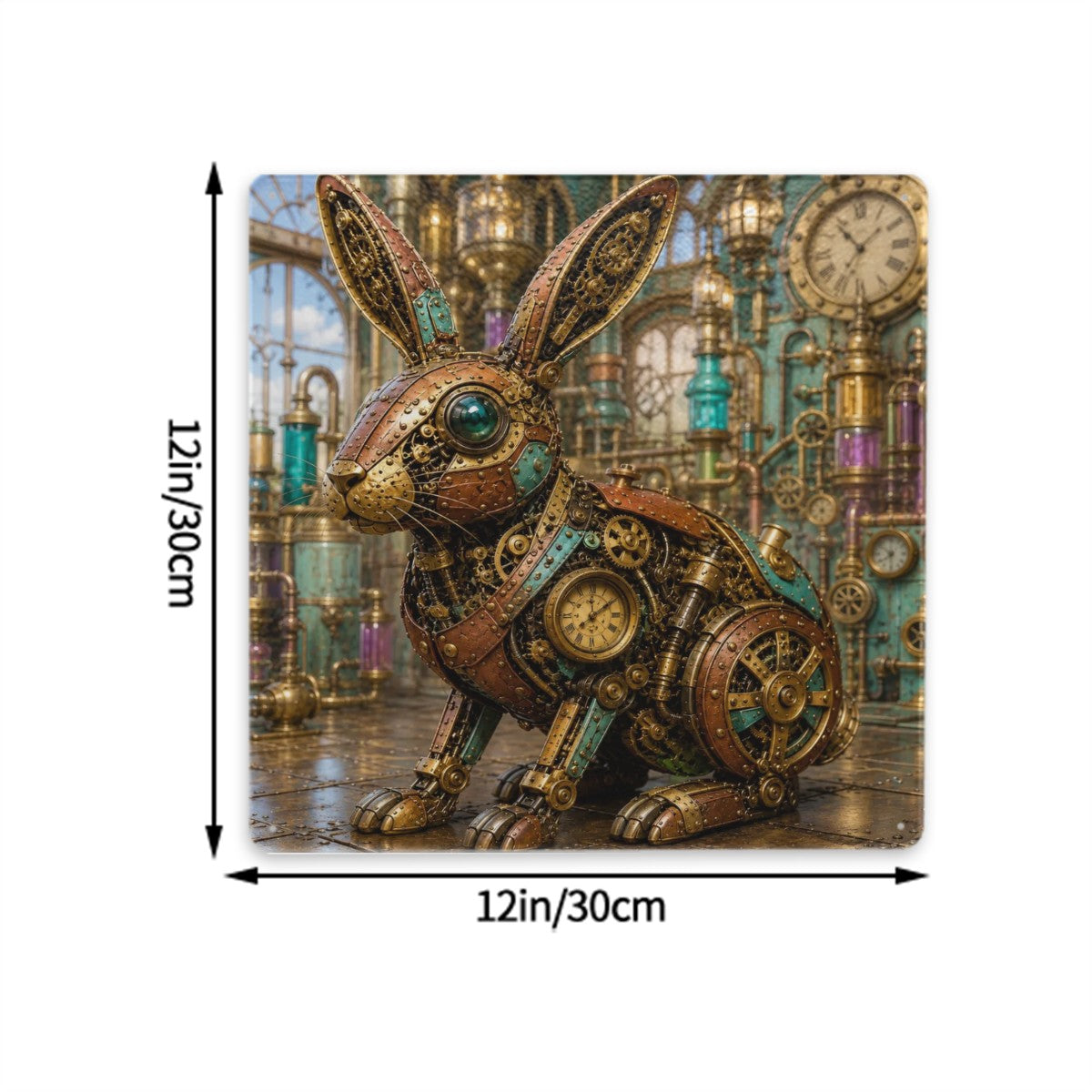 Tin Sign Metal Sign Steampunk Rabbit