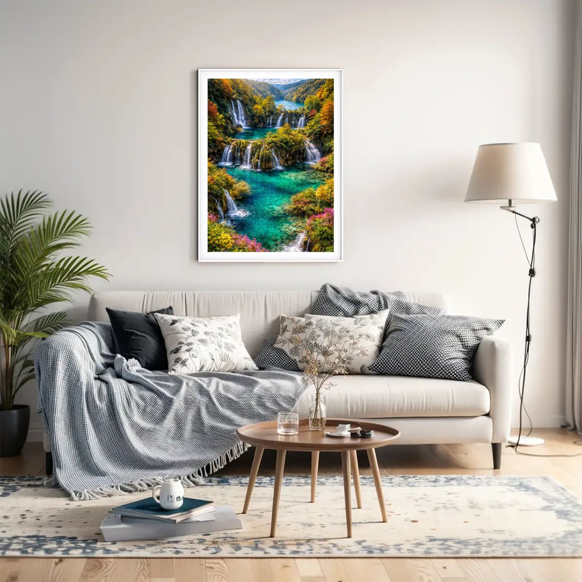 Wooden Jigsaw Puzzles 500 pcs Puzzle Plitvice Lakes waterfall Croatia