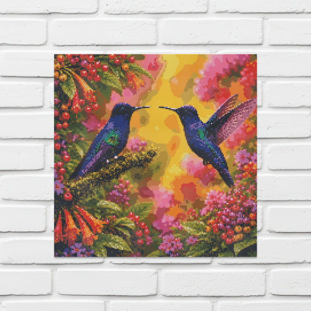 Diamond Painting Kit 20"x20" Velvet Purple Coronet (Round Drills)