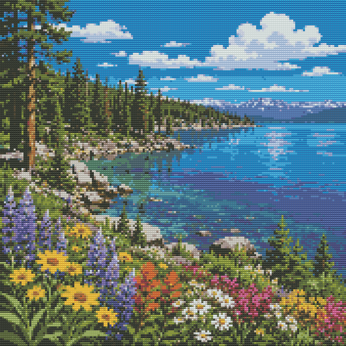 50x50cm Round Diamond Painting Kit