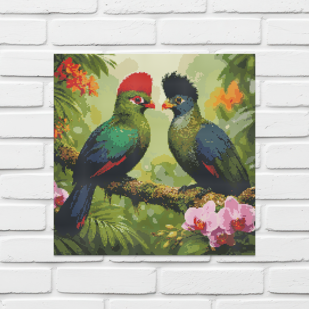 Diamond Painting Kit 20"x20" Turaco (Round Drills)
