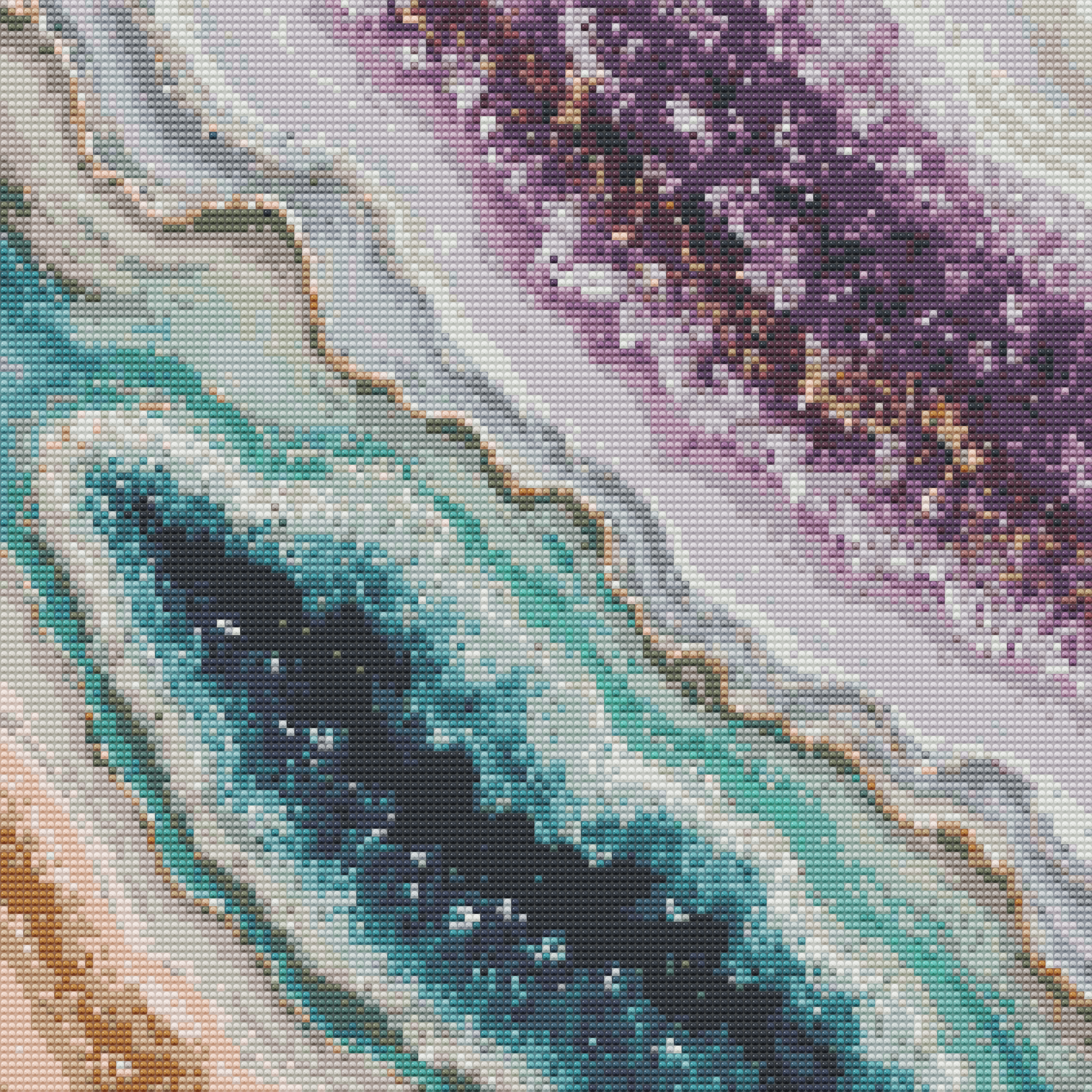 Geode Teal and Purple