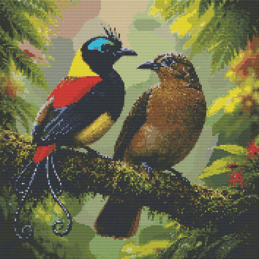 Diamond Painting Kit 20"x20" Wilson's Bird-of-Paradise (Round Drills)