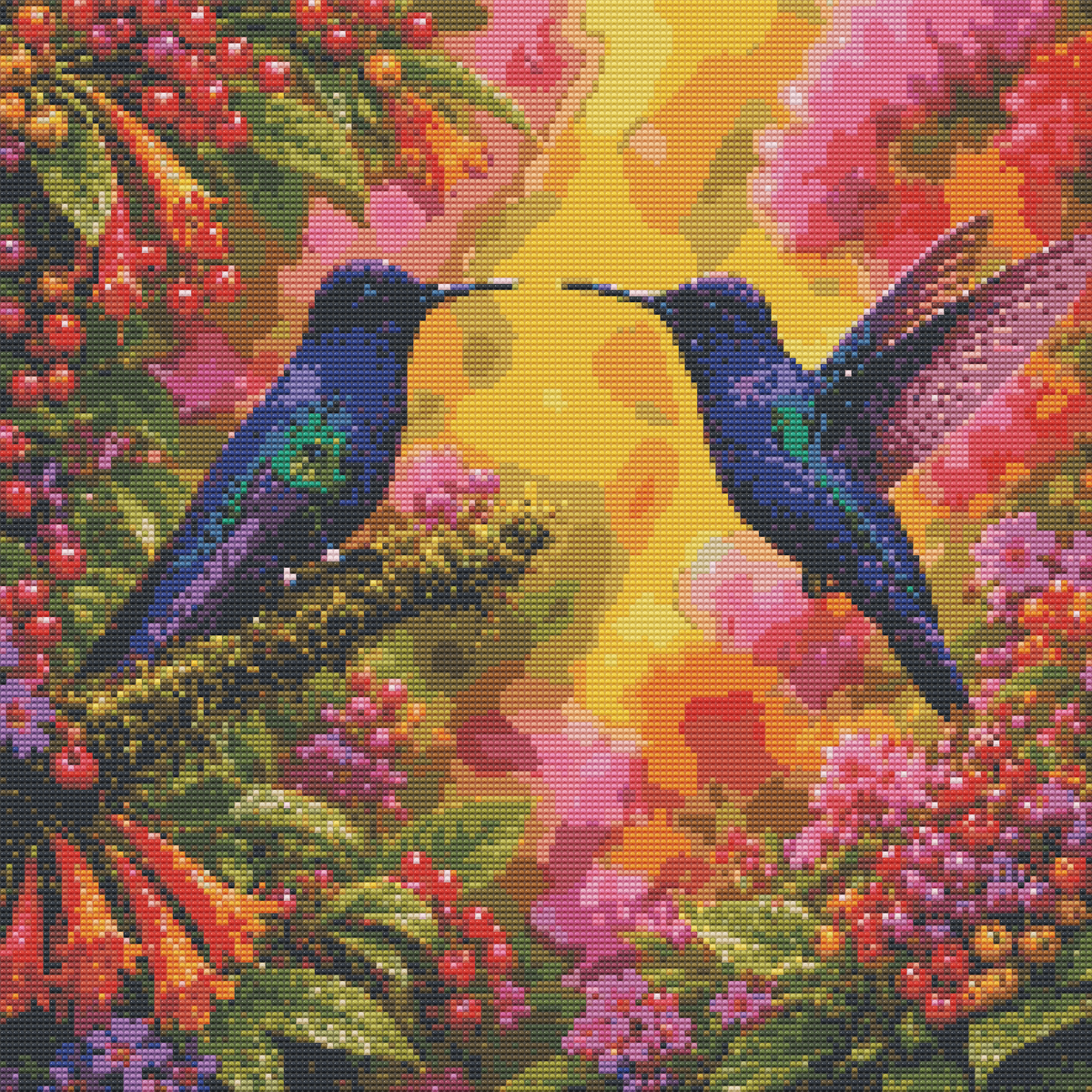 Diamond Painting Kit 20"x20" Velvet Purple Coronet (Round Drills)